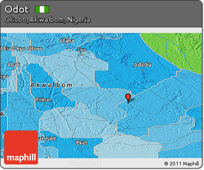 Political Panoramic Map of Odot
