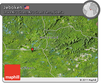 Satellite 3D Map of Jeboken