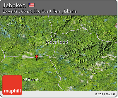 Satellite 3D Map of Jeboken