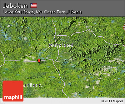 Satellite 3D Map of Jeboken