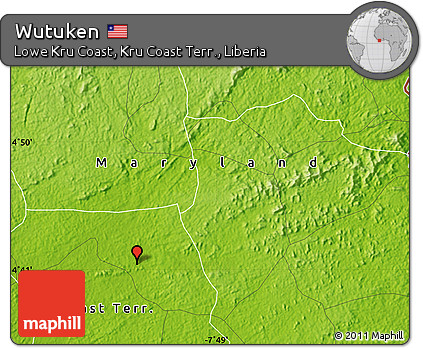 Physical Map of Wutuken