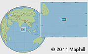 Savanna Style Location Map of the area around 4° 53' 57" N, 85° 55' 30" E