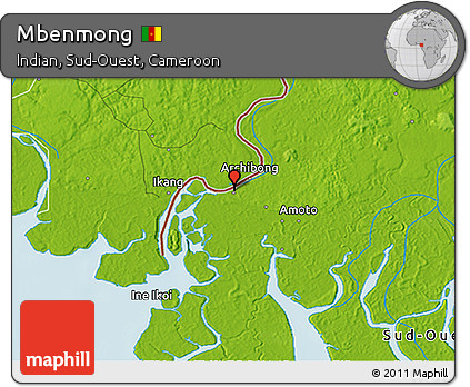 Physical 3D Map of Mbenmong