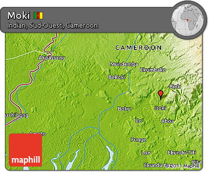Physical 3D Map of Moki