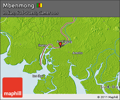 Physical 3D Map of Mbenmong