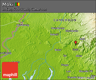 Physical 3D Map of Moki