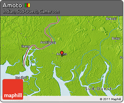 Physical 3D Map of Amoto