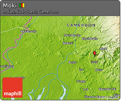 Physical 3D Map of Moki