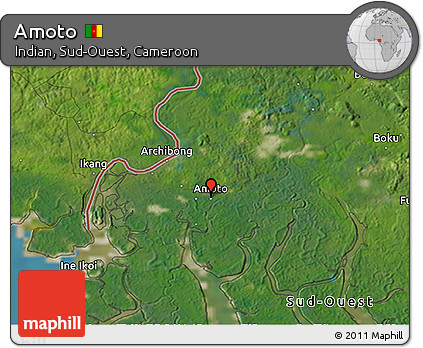 Satellite 3D Map of Amoto