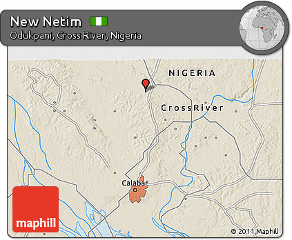 Shaded Relief 3D Map of New Netim