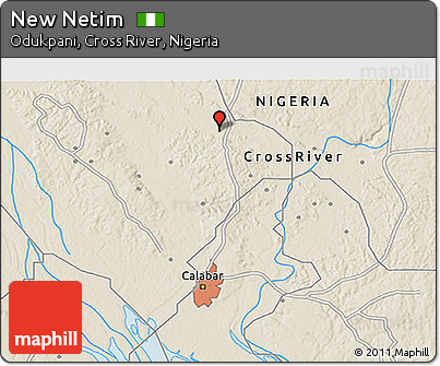 Shaded Relief 3D Map of New Netim