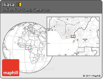 Blank Location Map of Ikasa