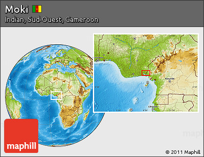 Physical Location Map of Moki