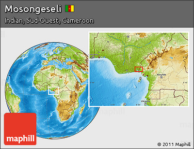 Physical Location Map of Mosongeseli