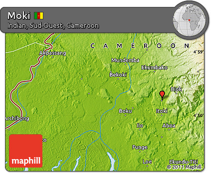 Physical Map of Moki