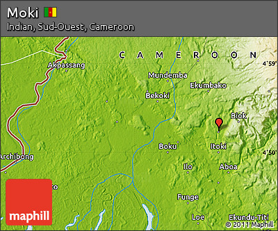 Physical Map of Moki