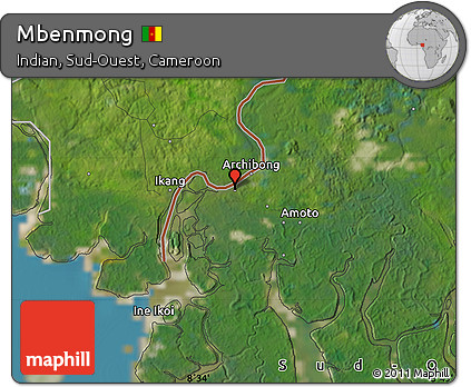 Satellite Map of Mbenmong