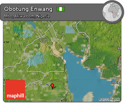 Satellite Map of Obotung Enwang