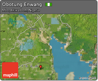 Satellite Map of Obotung Enwang