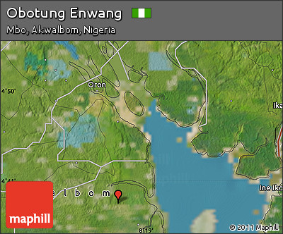 Satellite Map of Obotung Enwang