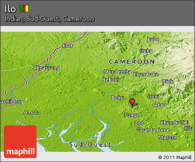 Physical Panoramic Map of Ilo
