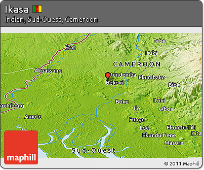 Physical Panoramic Map of Ikasa