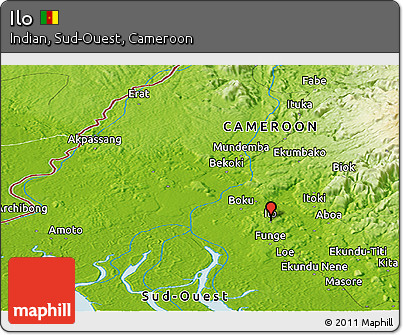 Physical Panoramic Map of Ilo