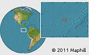Satellite Location Map of the area around 4° 53' 57" N, 90° 52' 30" W
