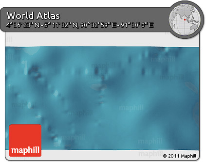 Satellite 3D Map of the Area around 4° 53' 57" N, 91° 1' 30" E