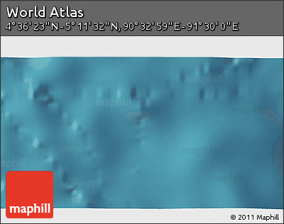 Satellite 3D Map of the Area around 4° 53' 57" N, 91° 1' 30" E