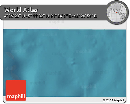 Satellite 3D Map of the Area around 4° 53' 57" N, 91° 52' 30" E