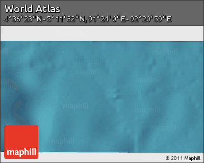 Satellite 3D Map of the Area around 4° 53' 57" N, 91° 52' 30" E