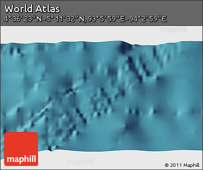 Satellite 3D Map of the Area around 4° 53' 57" N, 93° 34' 29" E