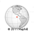 Outline Map of the Area around 4° 53' 57" N, 93° 25' 30" W, rectangular outline