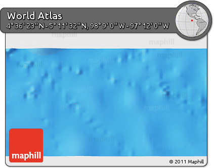 Physical 3D Map of the Area around 4° 53' 57" N, 97° 40' 30" W