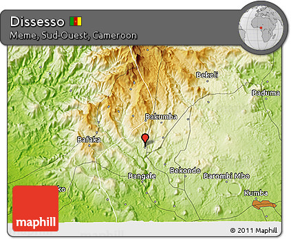 Physical 3D Map of Dissesso