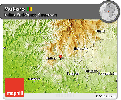 Physical 3D Map of Mukoro