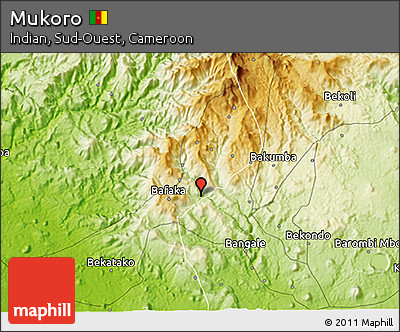 Physical 3D Map of Mukoro
