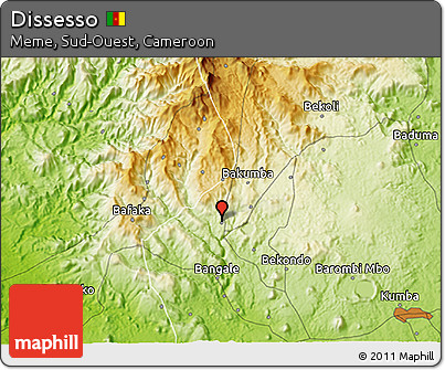 Physical 3D Map of Dissesso
