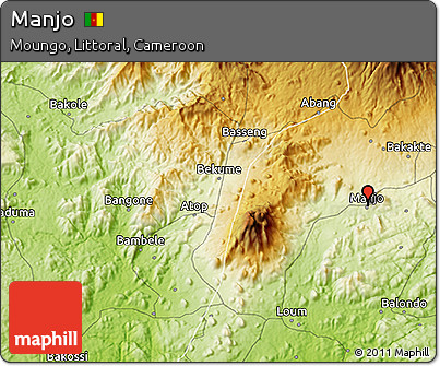 Physical 3D Map of Manjo