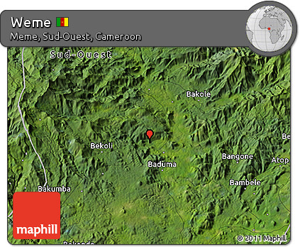 Satellite 3D Map of Weme