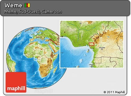 Physical Location Map of Weme