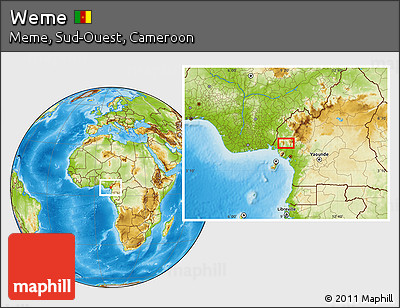 Physical Location Map of Weme