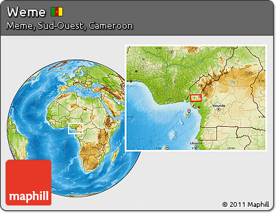 Physical Location Map of Weme