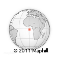 Outline Map of the Area around 4° 1' 30" S, 0° 55' 29" E, rectangular outline