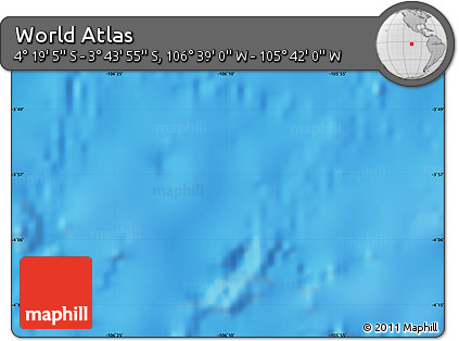 Physical Map of the Area around 4° 1' 30" S, 106° 10' 30" W