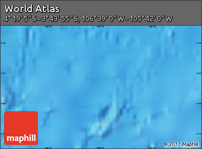 Physical Map of the Area around 4° 1' 30" S, 106° 10' 30" W