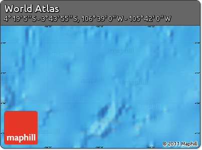 Physical Map of the Area around 4° 1' 30" S, 106° 10' 30" W
