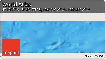 Physical Panoramic Map of the Area around 4° 1' 30" S, 106° 10' 30" W