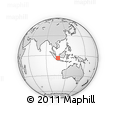 Outline Map of the Area around 4° 1' 30" S, 107° 10' 30" E, rectangular outline